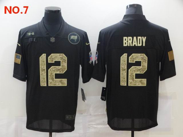 Men's Tampa Bay Buccaneers #12 Tom Brady Jesey NO.7;